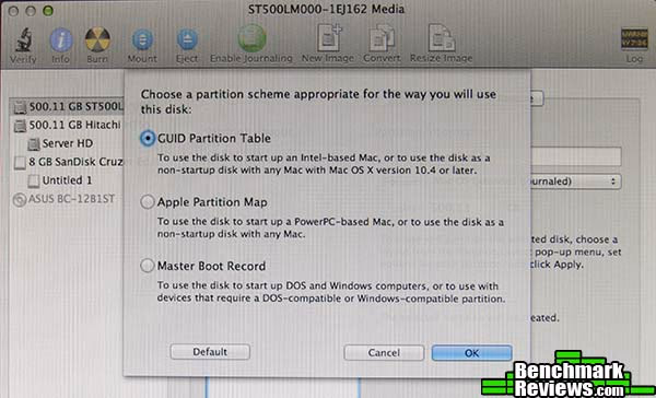 Hckintosh Disk Partition
