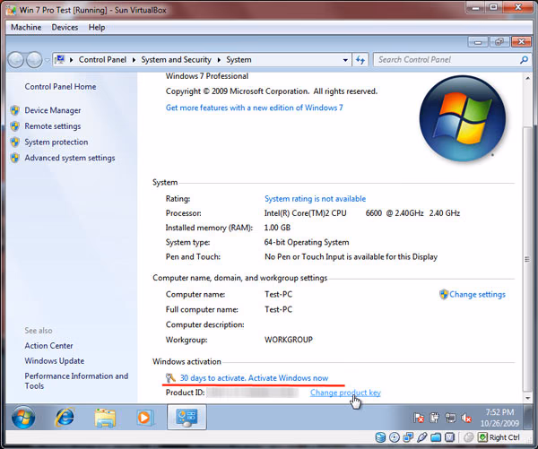 Microsoft Windows 7 Install