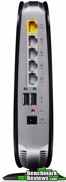 Belkin N900, back view