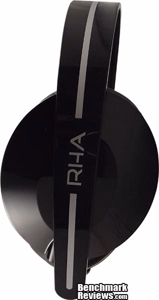 RHA CA 200 Black Headphones Side View