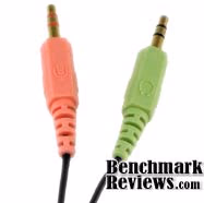 Cyber Acoustics AC-401 Headset Plugs