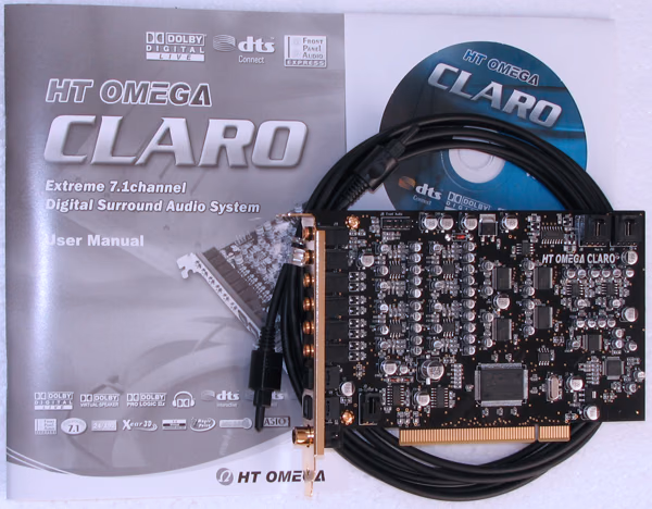 HT Omega Claro Plus+ AD8620BR Op Amp HD Sound Card