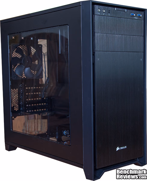 Corsair 350D Front Left