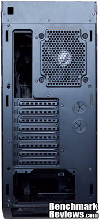 Corsair Obsidian 650D, back view
