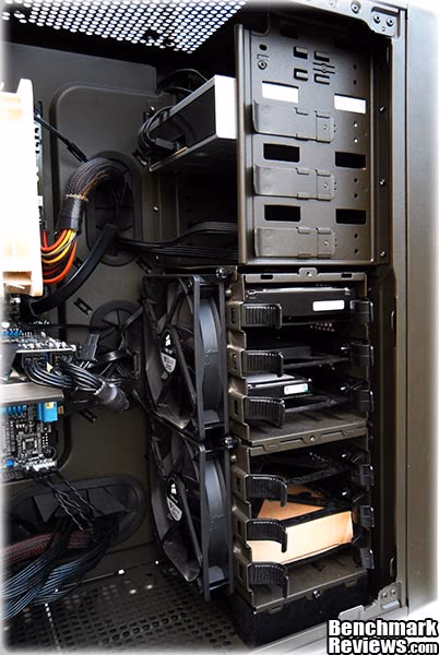 Corsair Vengeance C70 PC Case Inside, front view