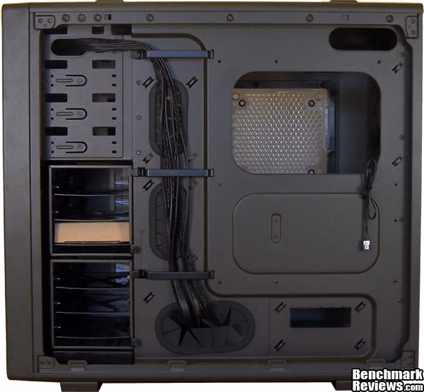 Corsair Vengeance C70 PC Case Inside, rear view
