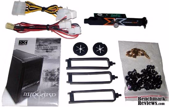 Xigmatek Midguard Computer Case CPC T55DB U02, accessories