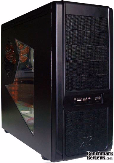 Xigmatek Midguard Computer Case CPC T55DB U02 Front, angle view