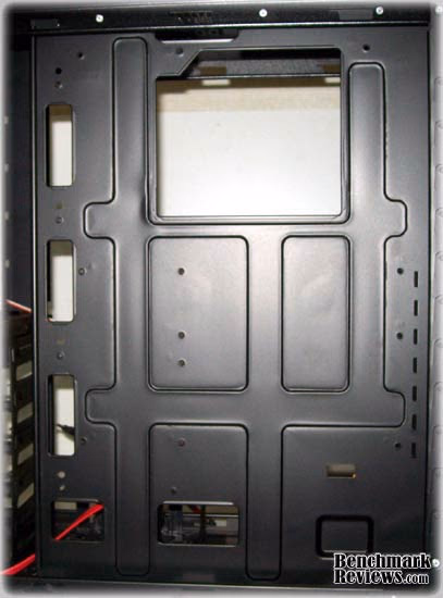 Xigmatek Midguard Computer Case CPC T55DB U02 Moterboard Tray, rear view
