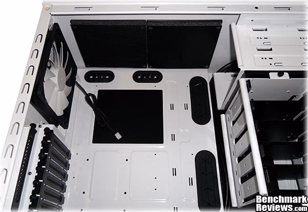 Fractal Design Define R4 Arctic White Case Interior, top view