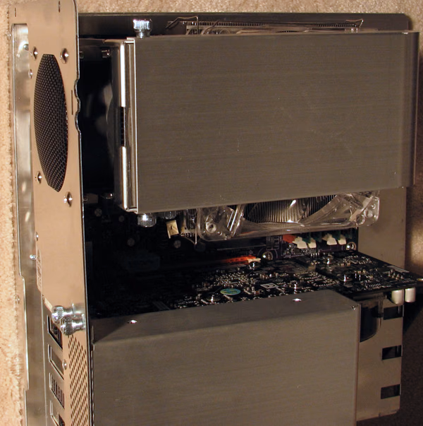 80mm CPU Fan Shroud and 120mm VGA Cooling Fan Channel
