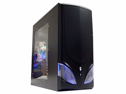 Logisys CS51WBK Black ATX Window Case