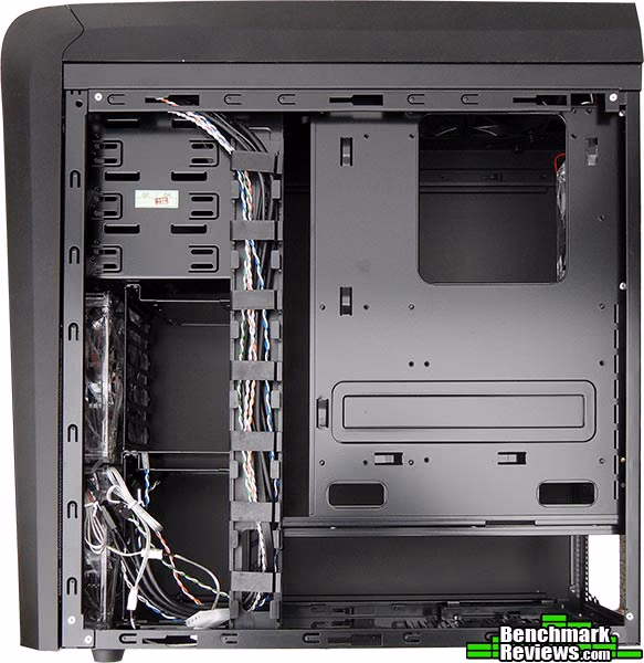Lancool PC K63 Computer Case Inside, back view
