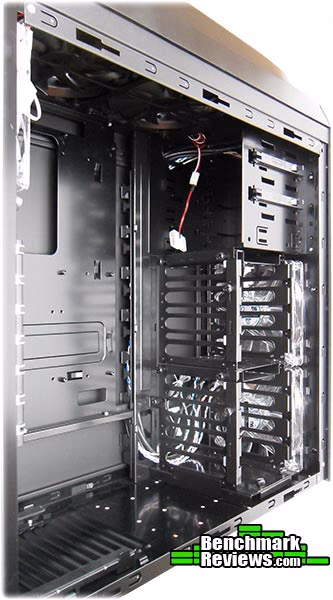 Lancool PC K63 Computer Case Inside, front view