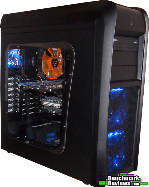 Lancool PC K63 Computer Case Powered Up