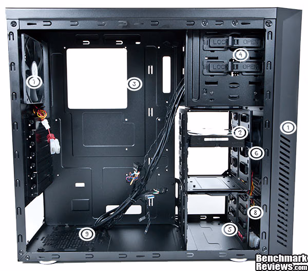 CoolerMaster Silencio 550 Side Open