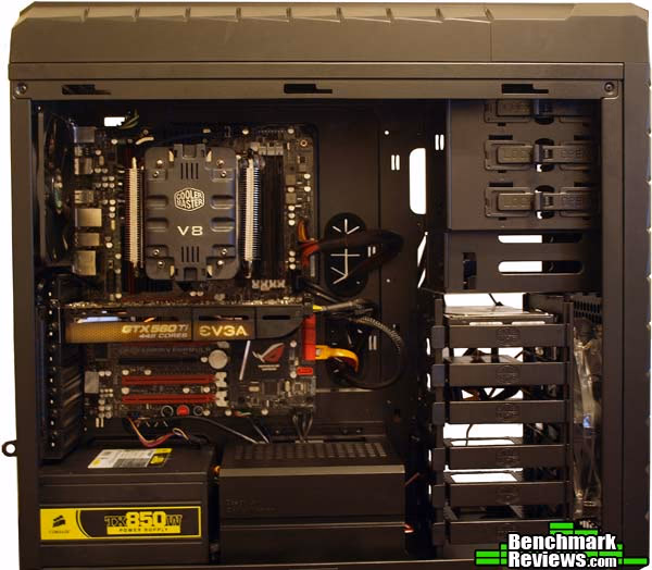Cooler Master HAF XM, installed