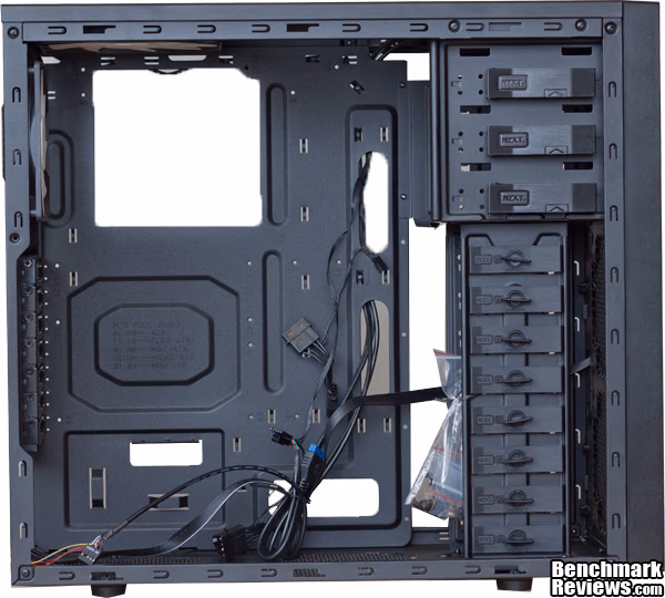 NZXT Source 210 Inside, front view