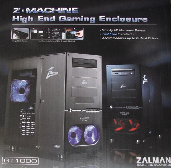 Zalman GT1000 Black High-End Gaming Mid-Tower ATX Case 