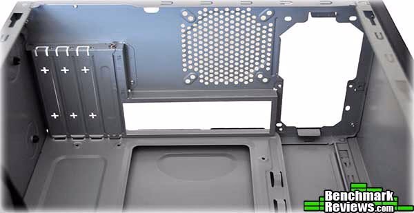 Cooler Master Elite 343 Interior, rear view