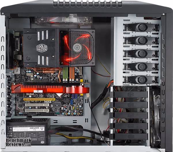 Cooler Master V10, installed