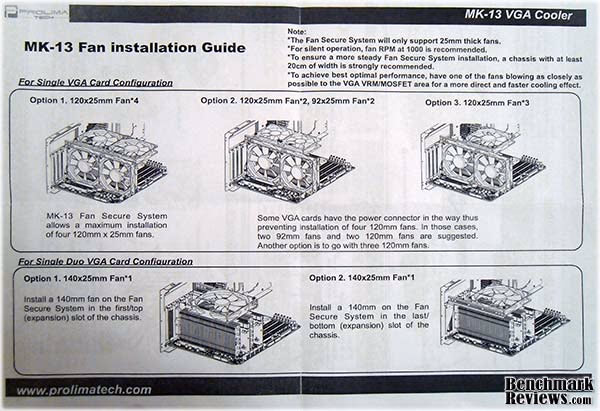 Prolimatech MK 13 Fan Guide