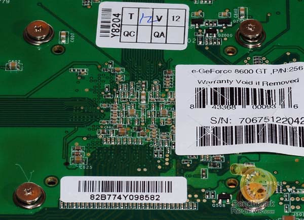 Zalman VF900Cu Stock 8600GT Back HSF Screws