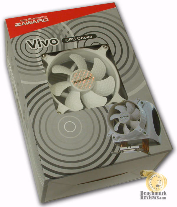 Zaward VIVO PCJ004 Exposed Copper Heatpipe CPU Cooler 
