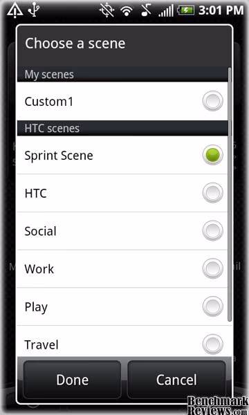 HTC EVO 4G OS Scene