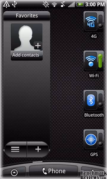 HTC EVO 4G OS Switches