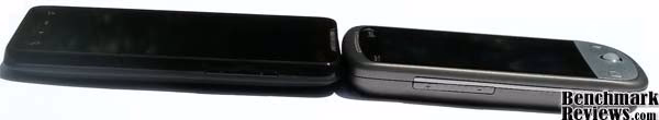 HTC EVO 4G VS HTC HERO, side view