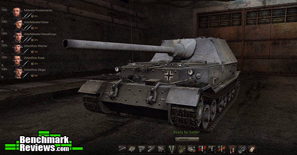 World Of Tanks Ferdinand Garage 2D 600px