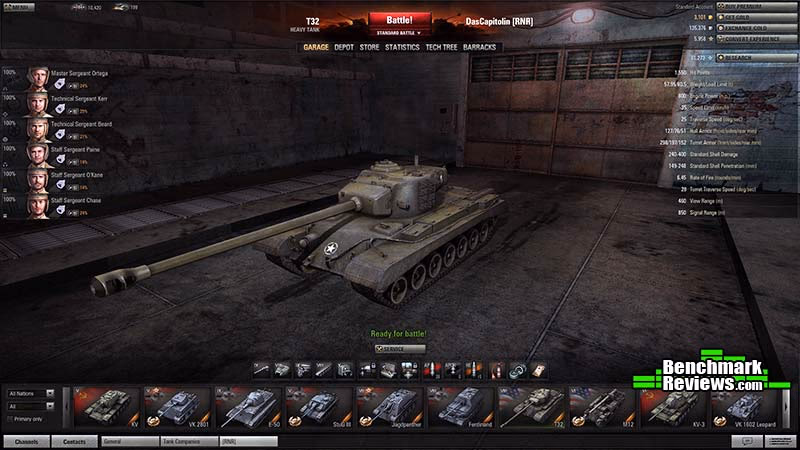 World Of Tanks T32 Garage 800px