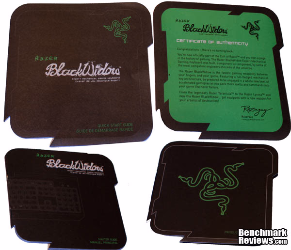 Razer BlackWidow Included Items