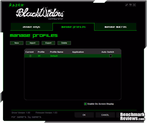Razer BlackWidow Software Page2