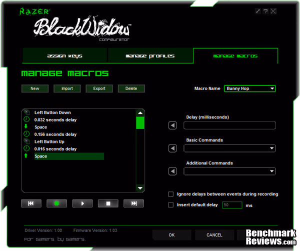 Razer BlackWidow Software Page3