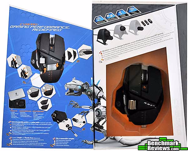 Mad Catz Cyborg Rat 9 Box, open