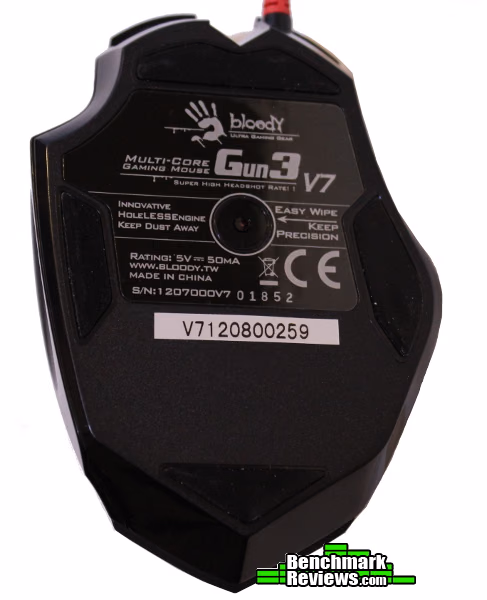 A4Tech Gun3 V7, bottom view