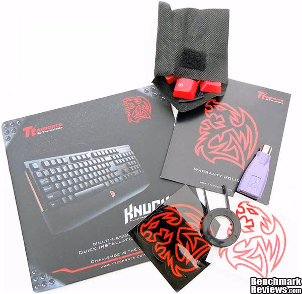 Tt eSPORTS Knucker Gaming Keyboard, accessories