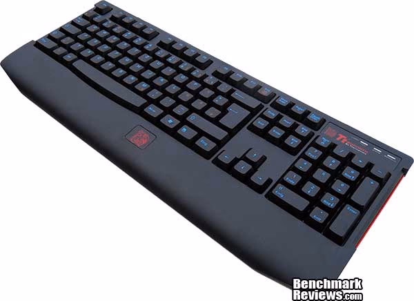 Tt eSPORTS Knucker Gaming Keyboard Right, angle view