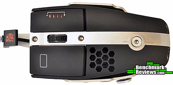 Thermaltake level10M Mouse, top view