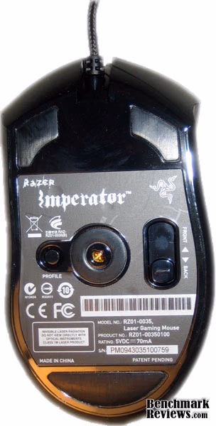 Razer Imperator, bottom view