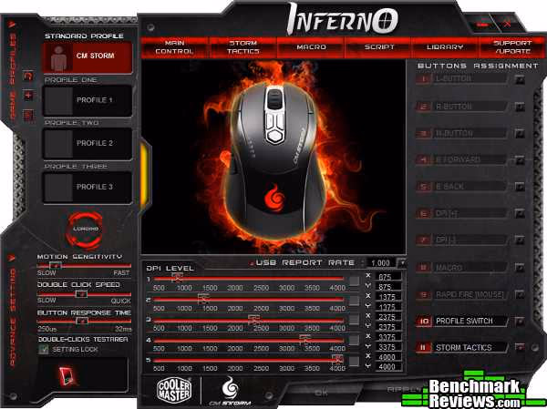 CM Storm Inferno Laser Gaming Mouse SGM-4000-KLLN1-GP