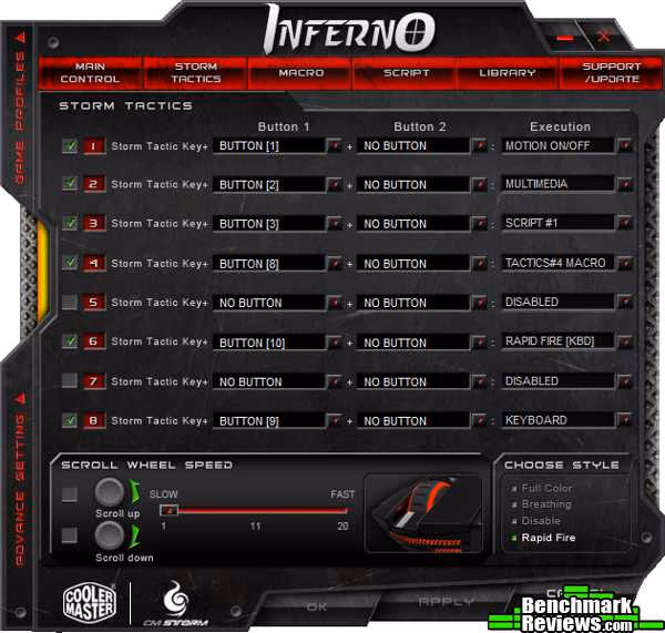 CM Storm Inferno Laser Gaming Mouse SGM-4000-KLLN1-GP
