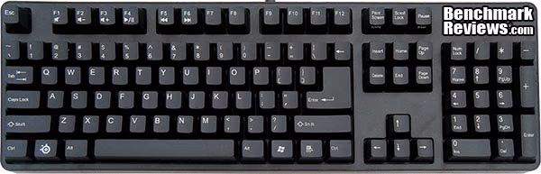 SteelSeries 7G Mechanical Gaming Keyboard Wrist Rest Removed