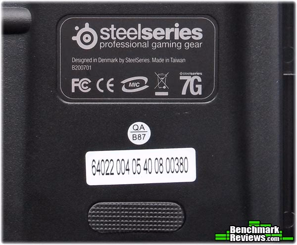 SteelSeries 7G Mechanical Gaming Keyboard, label