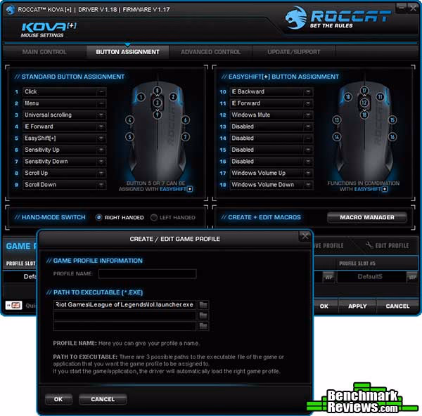 Roccat Kova Driver Button Assignment