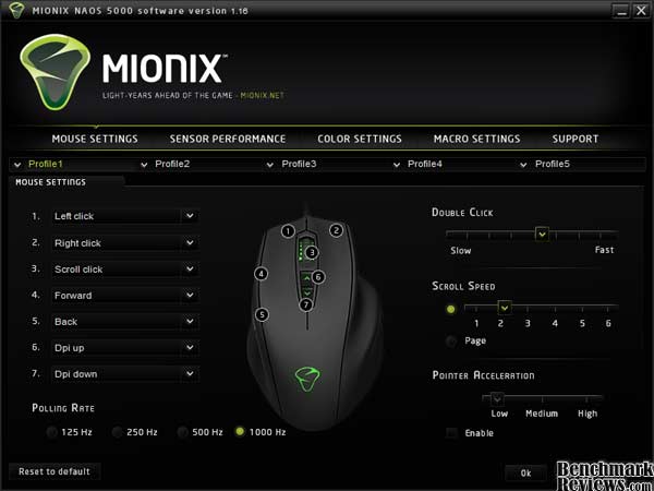 Mionix Naos 5000 Gaming Laser Mouse