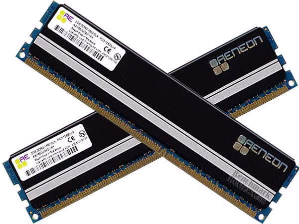 Aeneon DDR3 1600 Pair, front view