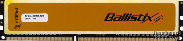 Crucial Ballistix PC3-12800 CL8 BL12864BA1608.8SFB DDR3 1600MHz 2x1GB RAM Kit 